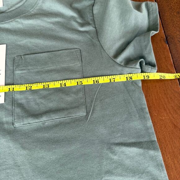 Pact NWT Dark Forest Softspun Pocket Tshirt Dress Sz Small Organic Cotton Green - Picture 11 of 12